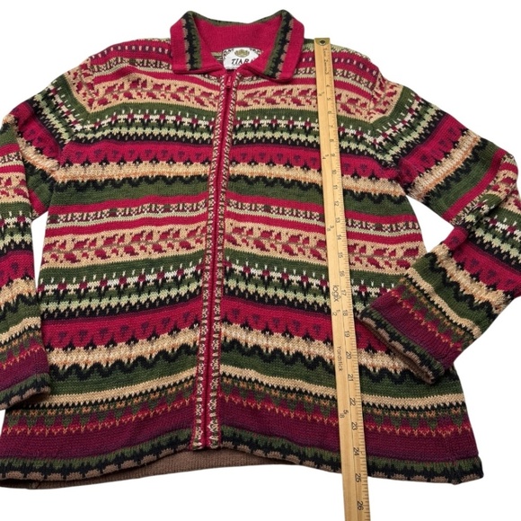 Tiara International Vintage Fair Isle Nordic Cardigan - Picture 12 of 13